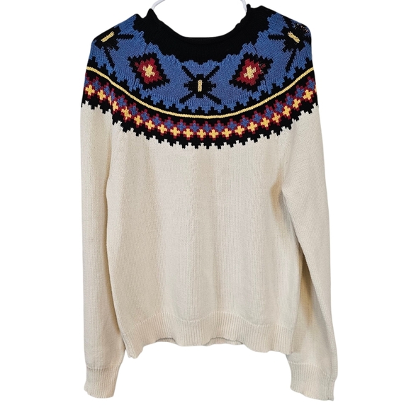 Chaps Sweaters - Chaps Ralph Lauren Vintage Fair Isle Western Aztec Knit Pullover Sweater